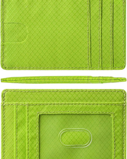 Artpaxy Slim Wallet for Men & Women, Minimalist Front Pocket Card Holder for Travel, RFID Blocking, Water Resistant Nylon Wallet for ID & Cash & Credit Card