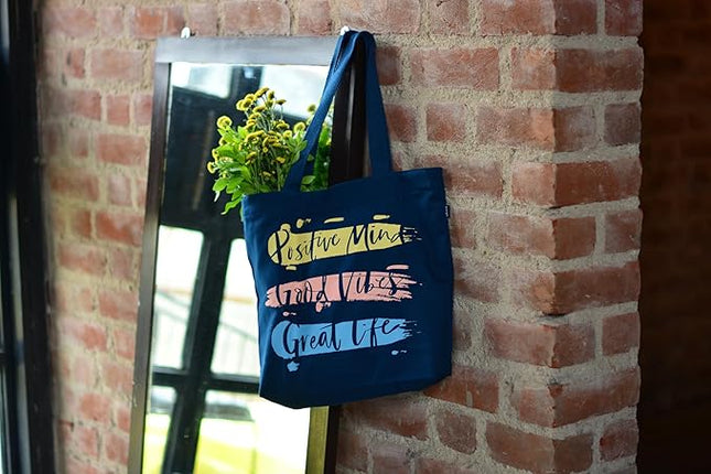 Ecoright Aesthetic Canvas Tote Bag for Women Large Zipper Tote Bags with Pocket, Womens Tote Bag for Yoga, Work, Beach