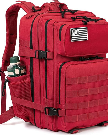 QT&QY 25L/45L Military Tactical Backpack For Men Molle Daypack 3 Day Bug Out Bag Hiking Rucksack With Bottle Holder