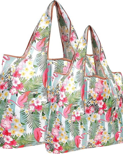 allydrew Large Foldable Tote Nylon Reusable Grocery Bags