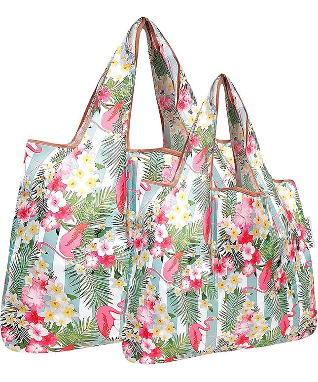 allydrew Large Foldable Tote Nylon Reusable Grocery Bags