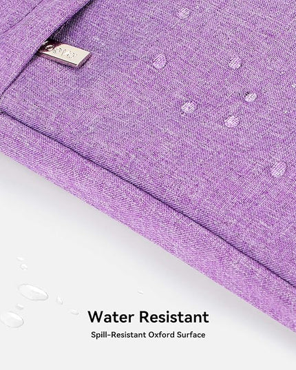 Voova Laptop Bag 15.6 Inch, Waterproof Computer Sleeve Carrying Case with Shoulder Straps & Handle Compatible with Macbook Air 15 M2/M3/M4, MacBook Pro 15/16, 15-16 Inch Hp Dell Lenovo Asus, Lavender