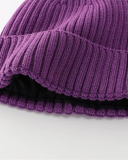Connectyle Fleece Lined Cuffed Beanie Hat for Men Women Knitted Winter Wool Beanies Skull Cap Warm Watch Hat