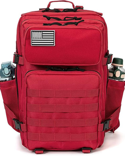 QT&QY 25L/45L Military Tactical Backpack For Men Molle Daypack 3 Day Bug Out Bag Hiking Rucksack With Bottle Holder