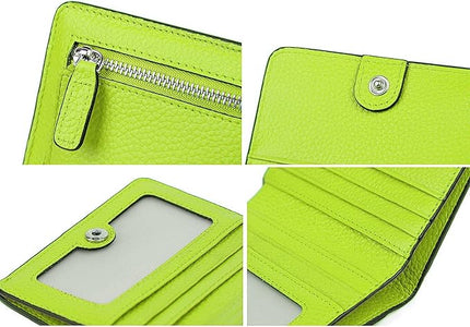 AINIMOER Small Leather Wallet for Women, Ladies Credit Card Holder RFID Blocking Women's Mini Bifold Pocket Purse