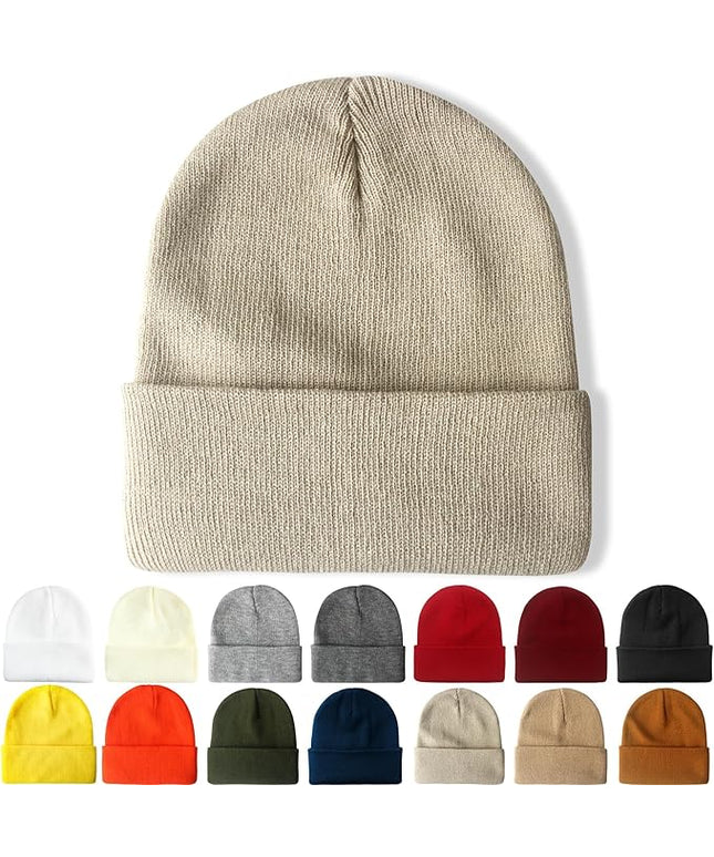 NPQQUAN Beanie for Men Women Winter Hats for Mens Beanie Cuffed Knit Beanies Skull Cap