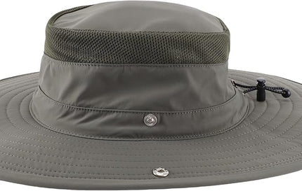 Connectyle Sun Hat for Men Women Breathable UPF 50+ Safari Hat for Fishing Hiking Gardening Adjustable Wide Brim Bucket Hats