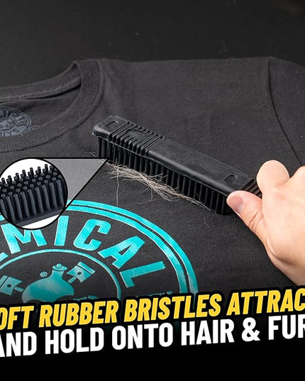 Chemical Guys Professional Rubber Pet Hair Removal Brush – Multi Surface Detailing&Pet Hair Removal Tool for Cars,Trucks,SUVs,RVs&Home – Removes Lint and Debris from Upholstery and Carpet,(Pack of 12)