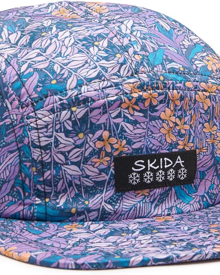 Skida 5 Panel Cap Outdoor UPF Sun Protection Wide Brim Camp Hat Running, Hiking, Golf, Pickleball, Beach Outings