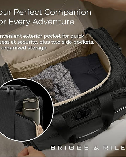 Briggs & Riley Travel Duffel Bag - Weekender & Overnight Luggage for Women & Men, Softside Bag
