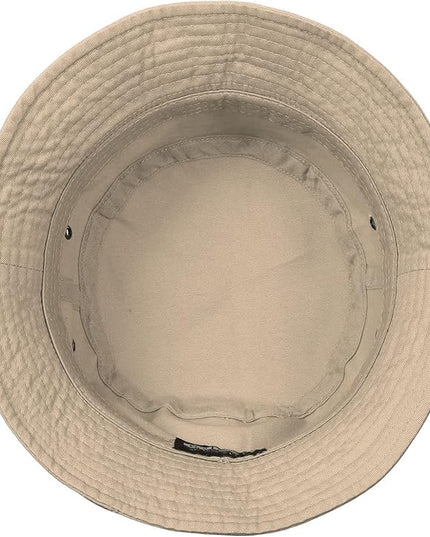 Falari Men Women Unisex Cotton Bucket Hat 100% Cotton Packable for Travel Fishing Hunting Summer Camp