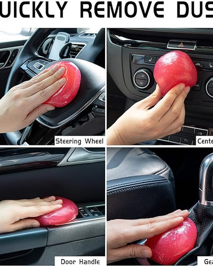 TICARVE Car Cleaning Gel Detailing Putty Car Putty Auto Detailing Tools Car Interior Cleaner Cleaning Slime Car Accessories Keyboard Cleaner Rose/NT WT: 5.6 oz (160 gr)