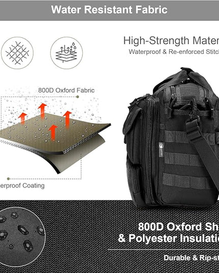 Stypos Tactical Messenger Bag,Tactical Briefcase for Man Military Laptop Bag 14 Inch/15.6 Inch /17.3 Inch Messenger Work Bag