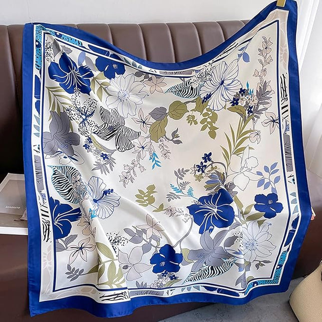 Headscarf Large Square Scarf 35" Fashion Scarves Silk Feeling Hair Wrapping Scarfs Hairscarf BA16
