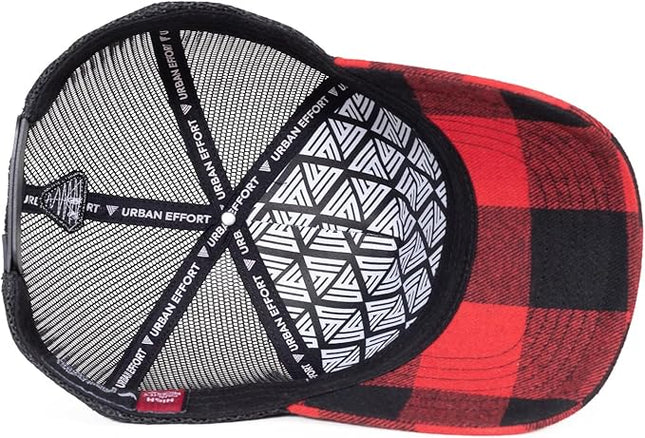 Urban Effort Mesh Back Cap - for Men and Women Baseball Hat 5-Panel Trucker Hat - Great Snapback Closure for Hunting & Hiking