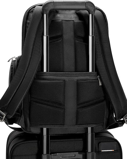 Briggs & Riley Medium Widemouth Backpack for Women & Men - Laptop Backpack, For Work & Travel, Lightweight & Durable, Padded Straps, Fits up to 15" Laptop - @work Collection, Black