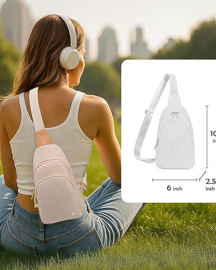 Anti Theft Crossbody Bags for Women Leather Sling Bag Cross Body Travel Purse Chest Bags Fanny Pack Gift Teen Girl