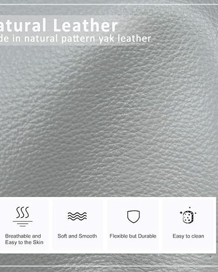 befen Genuine Leather Small Crossbody Bags for Women Cell Phone Bag Cross Body Purses,Silver Zipper