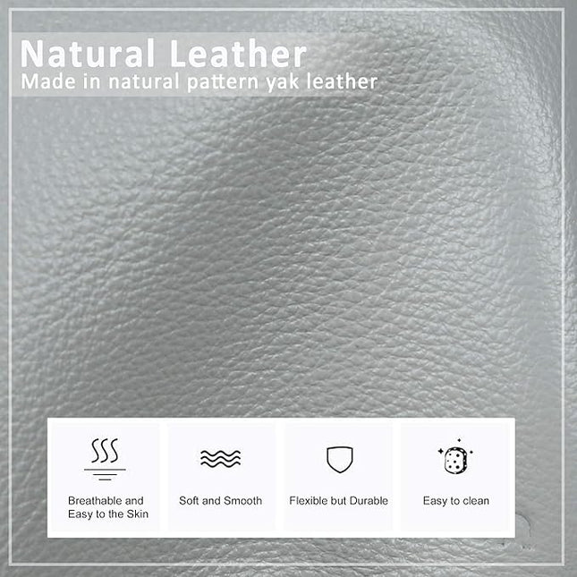 befen Genuine Leather Small Crossbody Bags for Women Cell Phone Bag Cross Body Purses,Silver Zipper