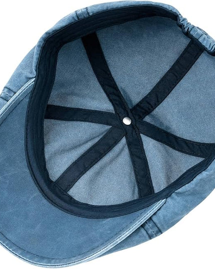 VOBOOM Cotton Washing Flat Cap Cabbie Hat Gatsby Ivy Irish Hunting Newsboy