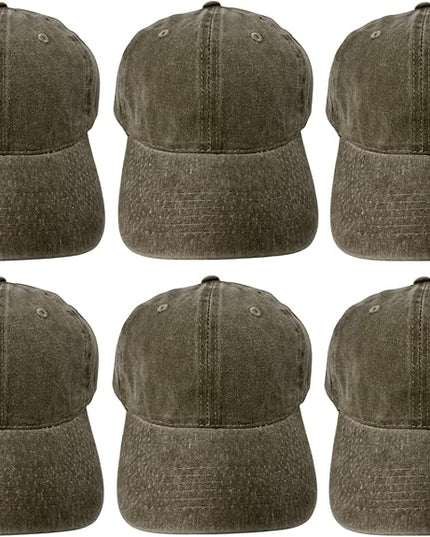 Roytrense Unisex 100% Cotton Washed Low Profile Dad Hat - Adjustable Baseball Cap for Outdoor Activities