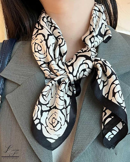 Satin Bandanas Head Scarf For Women Hair Scarves Accessories Lightweight Fashion Wrap Neck Silk Sleeping Headscarf