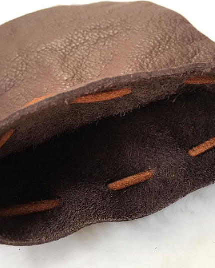 Fantastic Workmanship Genuine Leather Drawstring Coin Purse
