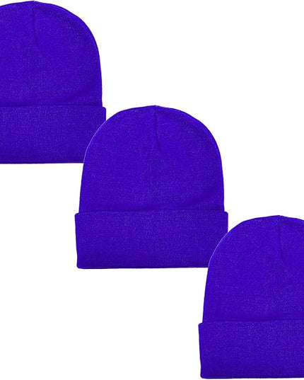 Gelante Unisex Beanie Cap Knitted Warm Solid Color
