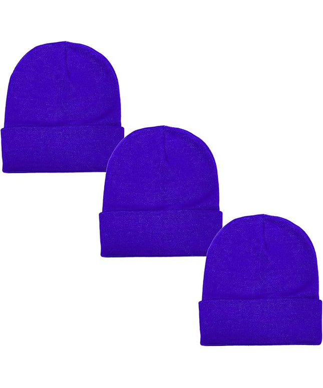 Gelante Unisex Beanie Cap Knitted Warm Solid Color