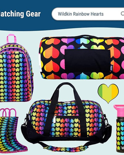 Wildkin ECO rPET Insulated Original Lunch Bag – Durable, Stylish, Ideal for School & Travel - Rainbow Hearts
