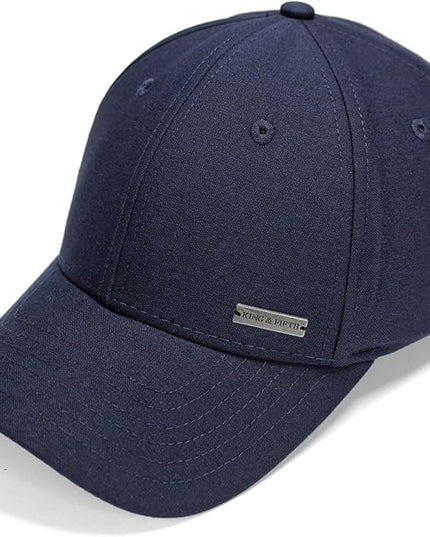 Fashion Baseball Hats for Men by King & Fifth | The Senna Baseball Cap with Low Profile & Menswear Fabric + Baseball Caps