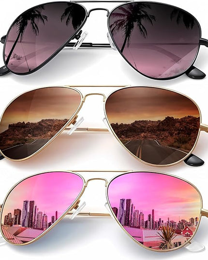 KALIYADI Classic Aviator Sunglasses for Men Women Driving Sun glasses Polarized Lens UV Blocking