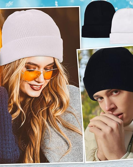 Yahenda 48 Pack Knit Beanies Hats Winter Beanie Hats Warm Knitted Cuffed Skull Cozy Cap for Men Women Unisex
