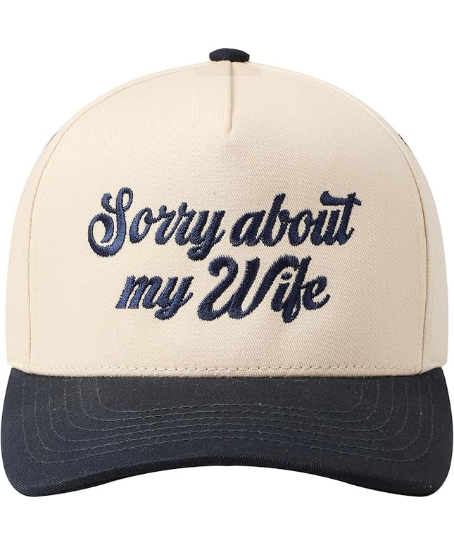 MIRMARU Two-Tone Vintage Canvas Trucker Hats for Men & Women, Adjustable Size Baseball Caps with Trendy Embroidered Design