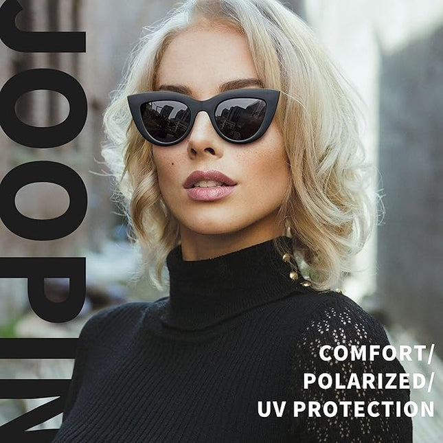 Joopin Polarized Cat Eye Sunglasses for Women Vintage Cateye Sun Glasses UV400 Protection