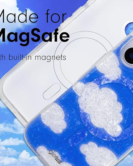 Sonix Case for iPhone 16 | Compatible with MagSafe | 10ft Drop Tested | Glitter Clouds | Day Dream