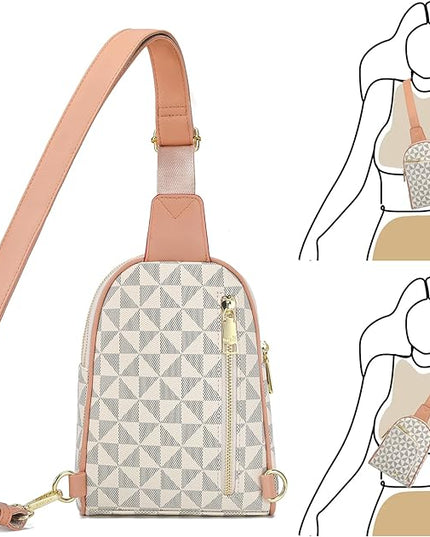INICAT RFID Blocking Sling Bag Anti Theft Crossbody Bags Women Valentine's Day Gifts Travel Purses Vegan Leather
