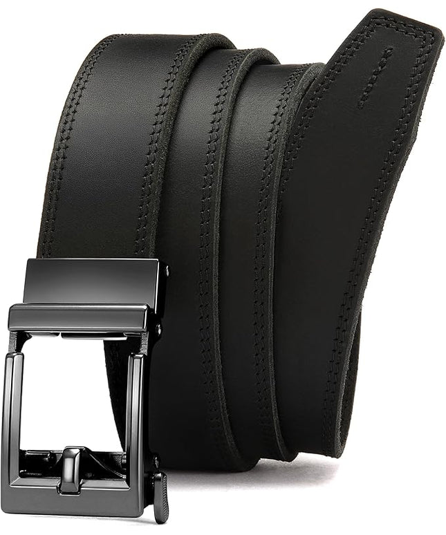 CHAOREN Leather Ratchet Belt Men - Mens Belts Casual Accessories for Every Occasion (35mm)