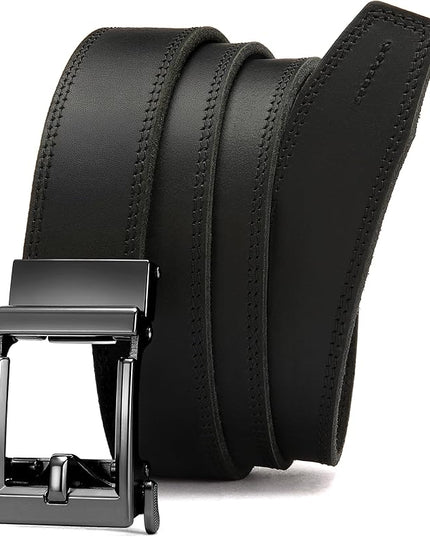 CHAOREN Leather Ratchet Belt Men - Mens Belts Casual Accessories for Every Occasion (35mm)