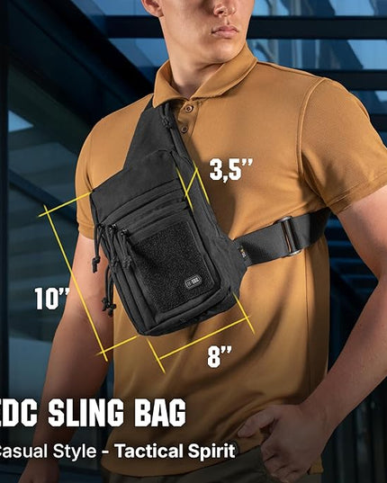 M-Tac CCW Sling Bag for Men & Women - EDC Shoulder Bag Tactical - Crossbody Concealed Carry Bag - Mens Chest Pack