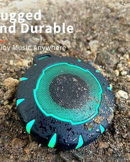 HEYSONG Bluetooth Shower Speaker + Waterproof Phone Pouch – Rugged & Ready for Any Wet Adventure