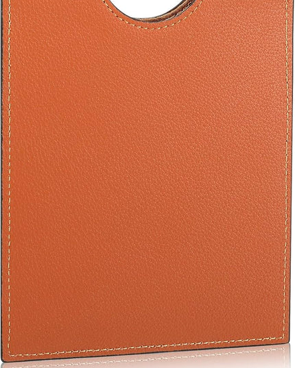 HISCOW Minimalist Passport Sleeve - Italian Calfskin (Tan)