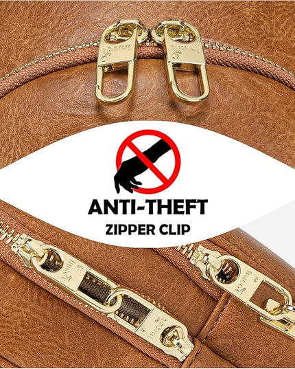 Anti Theft Crossbody Bags for Women Leather Sling Bag Cross Body Travel Purse Chest Bags Fanny Pack Gift Teen Girl