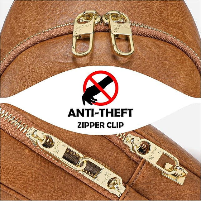 Anti Theft Crossbody Bags for Women Leather Sling Bag Cross Body Travel Purse Chest Bags Fanny Pack Gift Teen Girl