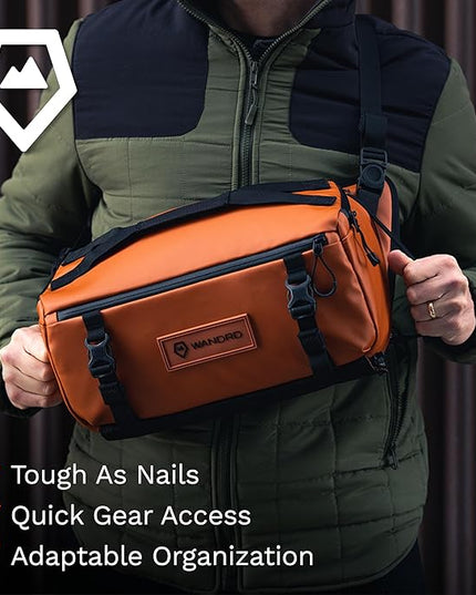 WANDRD ROGUE V1 9L Sling: Compact Camera Sling and Crossbody Bag with Fast Access, 3-Way Carry– Lightweight Everyday Bag Great for Travel, Photography, and Daily Use (Sedona Orange)