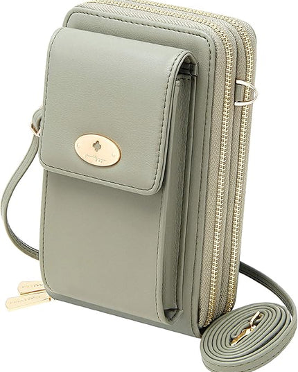 KUKOO Small Crossbody Bag Cell Phone Purse Wallet with Credit Card Slots for Women