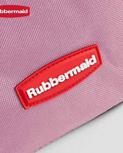 Rubbermaid Car Organizer, Collapsible Trunk Organizer, Multi-Compartment Car Storage Organization for Car Accessories, 2 Compartments With Cover, 21.65"*14.17"*12.2" - Pink