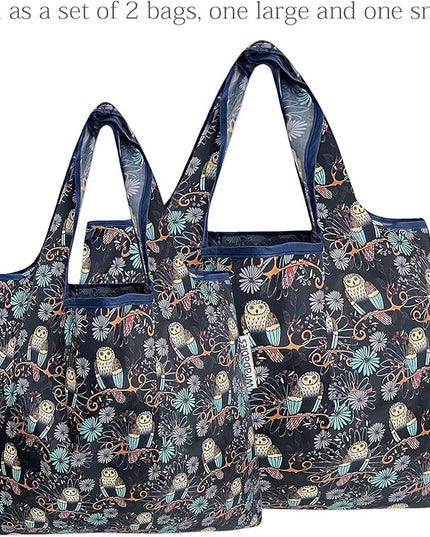 allydrew Large Foldable Tote Nylon Reusable Grocery Bags