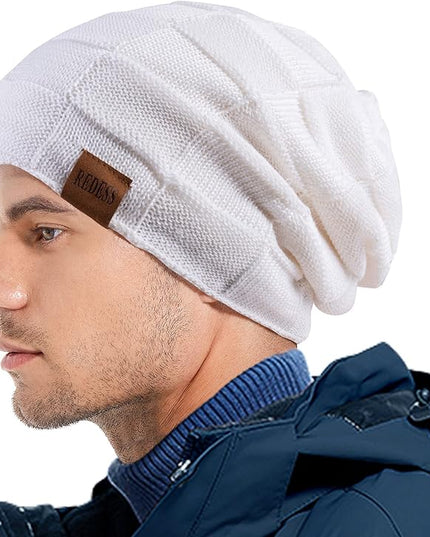 REDESS Beanie Hat for Men and Women Winter Warm Hats Knit Slouchy Thick Skull Cap