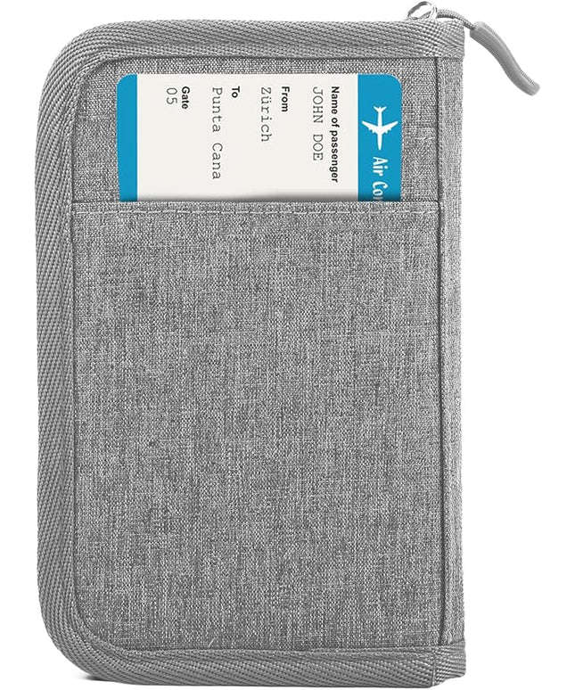 Passport Holder for Travel Essentials, RFID Blocking Protector Passport Wallets, Passport Document Organizer Case for Travel Must Have, Passport Book for Women, Couple, Family Cards, Tickets, ID, Cash
